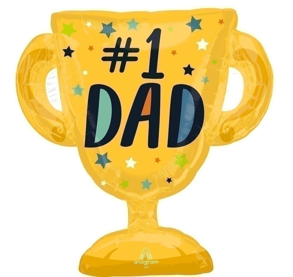 Μπαλόνι Φοιλ Σχήμα Best Dad Trophy / 66 x 68 εκ - Κύπελλο