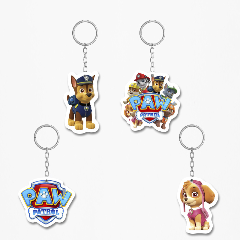 Ξύλινα Μπρελόκ Paw Patrol 5cm/ 4τμχ
