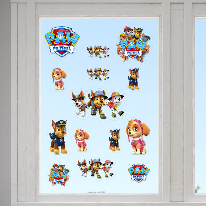 Αυτοκόλλητα τζαμιού Paw Patrol /10 τμχ