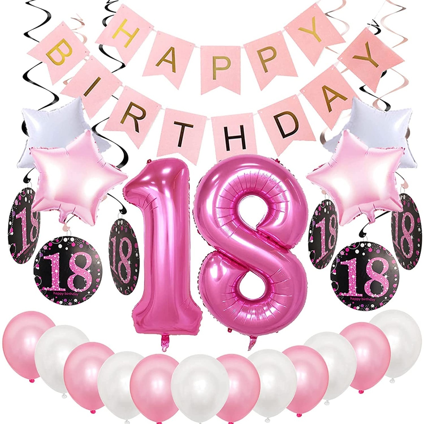 Σετ Διακόσμησης Πάρτυ "Sweet 18" - Image 2