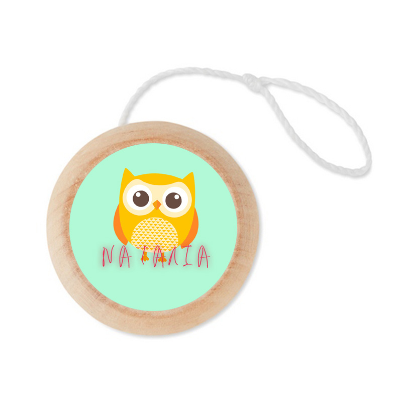 Ξύλινο Γιο – Γιο με όνομα Κουκουβάγιες