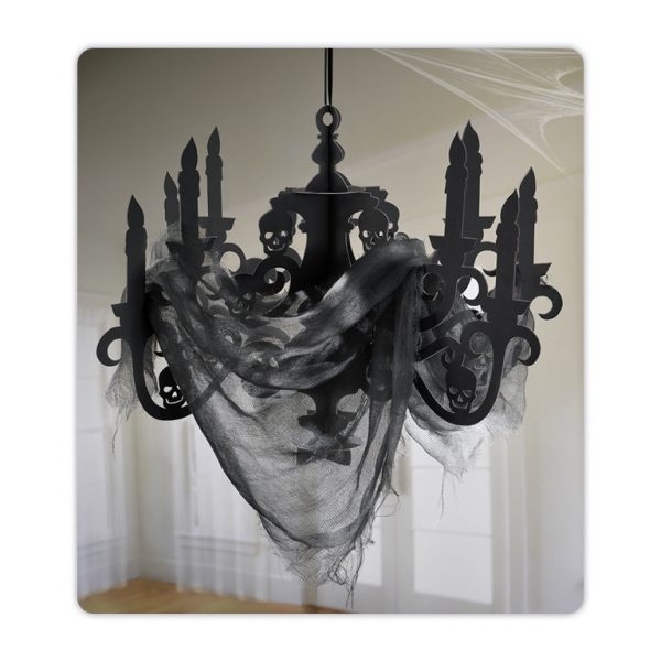 Candelabra Haunted House Χάρτινο 41 x 58 εκ - Νεκροκεφαλές
