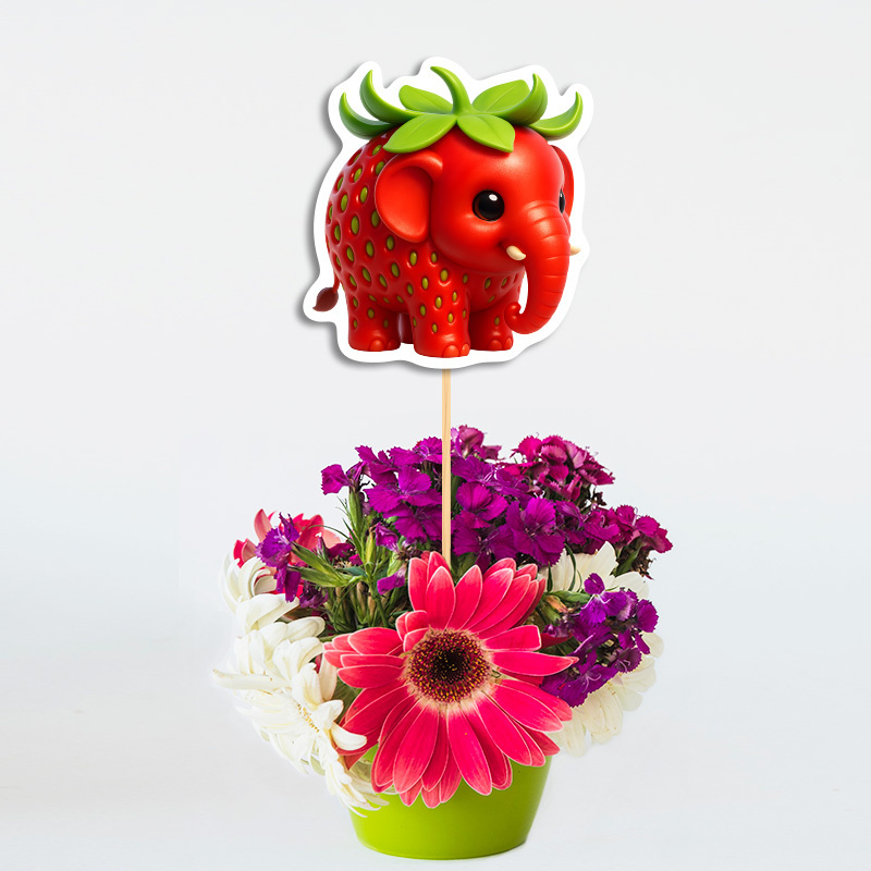 Διακοσμητικό Τοππερ 67 & Brainrot χάρτινο για τον Μπουφέ/ 20cm