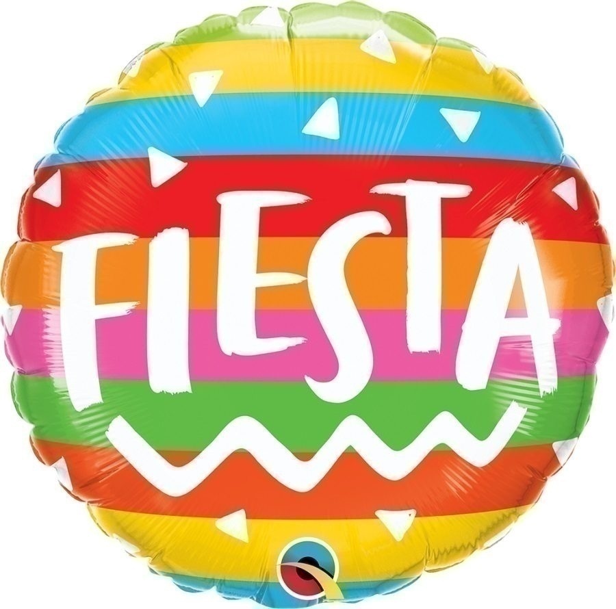 Μπαλόνι Φοιλ 18 Fiesta Rainbow Stripes 45 εκ.