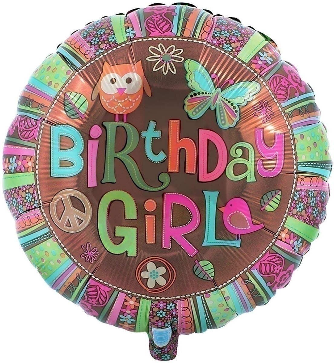 Μπαλόνι Φοιλ 18 Hippie Chick Birthday / 46 εκ