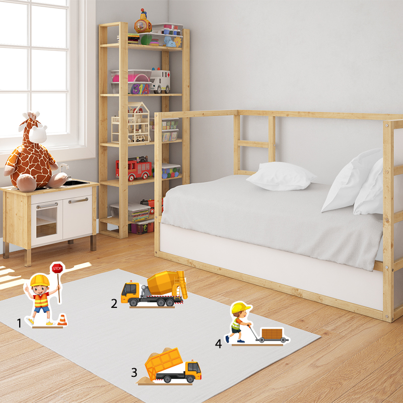 Διακοσμητική φιγούρα Φορτηγά 20cm Ξύλινη με βάση/1 τμχ