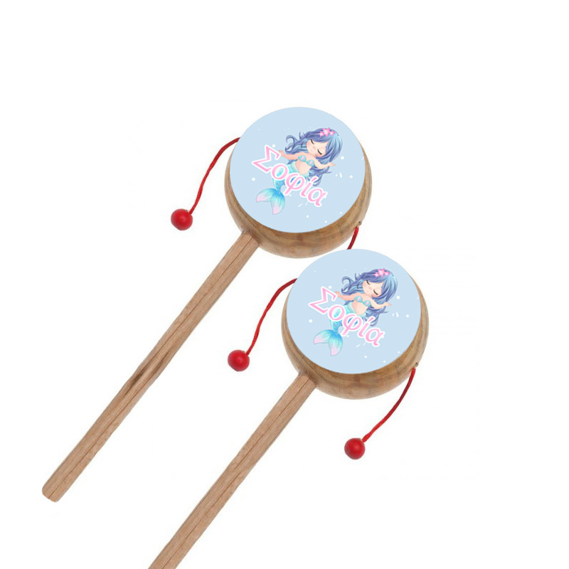 Ξύλινο Τυμπανάκι με όνομα Γοργόνα