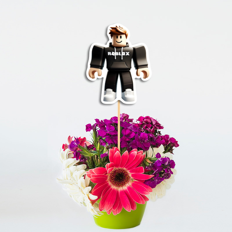 Διακοσμητικό Topper Roblox χάρτινο 20cm