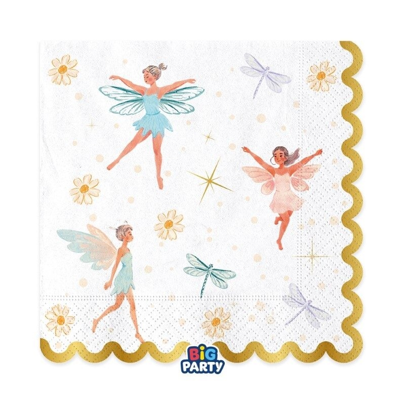 Χαρτοπετσέτες φαγ. Νεράιδες - Fairy / 16 τμχ