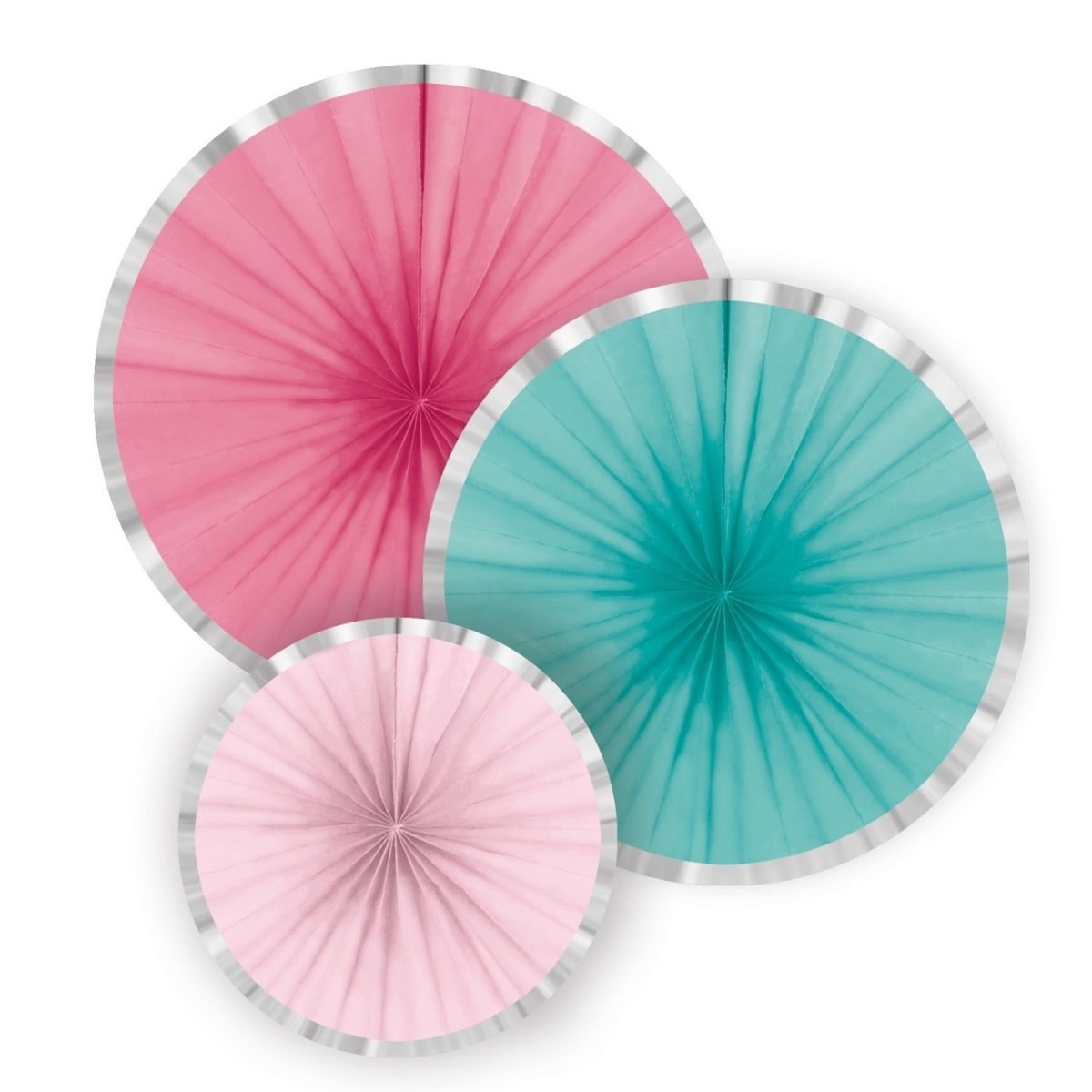 Διακοσμητικές Βεντάλιες χαρτ. ασσορτί Flamingo Paradise / 3 τεμ