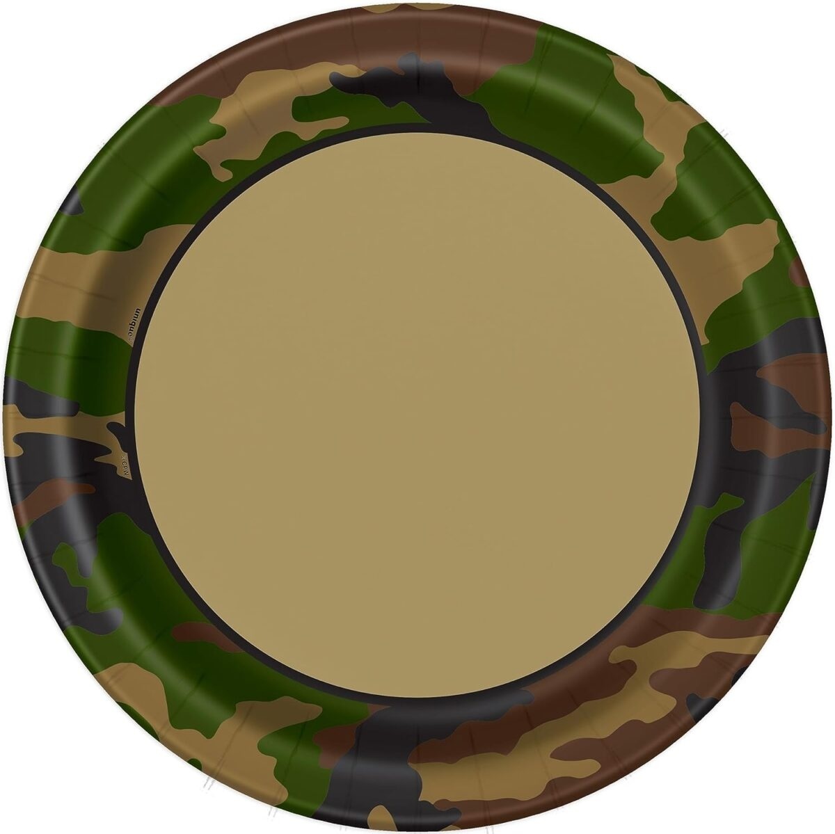 Πιάτα Χάρτινα Οικολογικά 23εκ. Military - Παραλλαγή / 8 τεμ