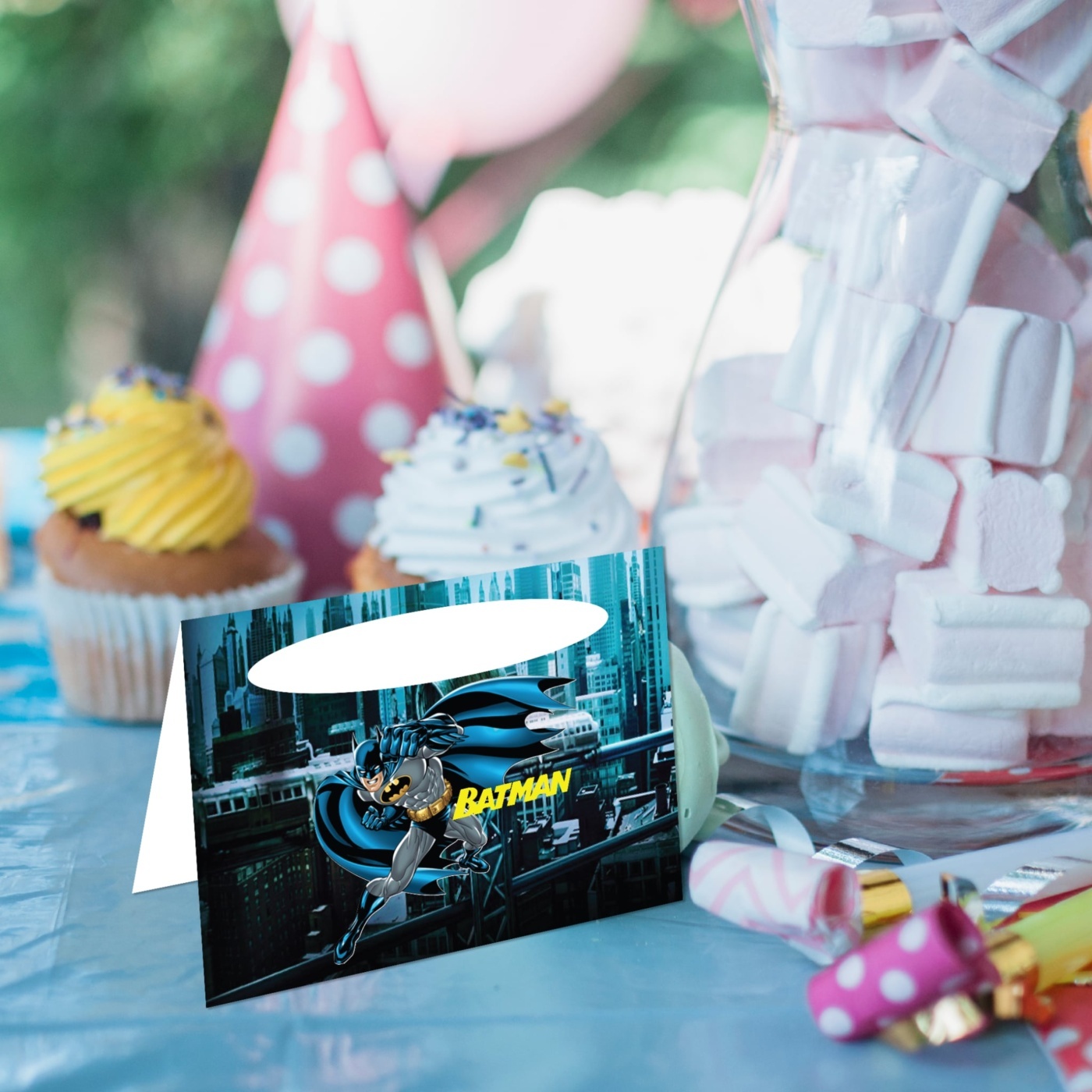 Καρτελάκι Μπουφέ Batman/ 6τμχ