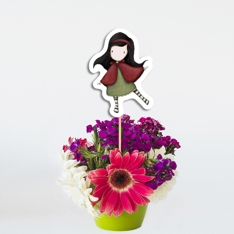 Διακοσμητικό Topper Santoro χάρτινο 20cm