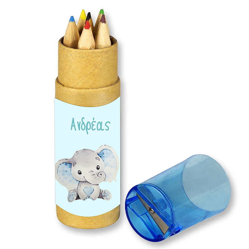 Ελεφαντάκι για Αγόρι Ξυλομπογιές με όνομα