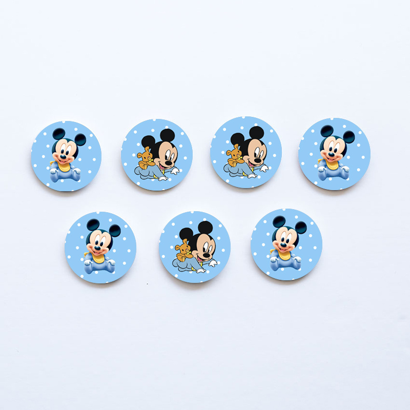 Ξύλινες Κονκάρδες Baby Mickey / 8τμχ