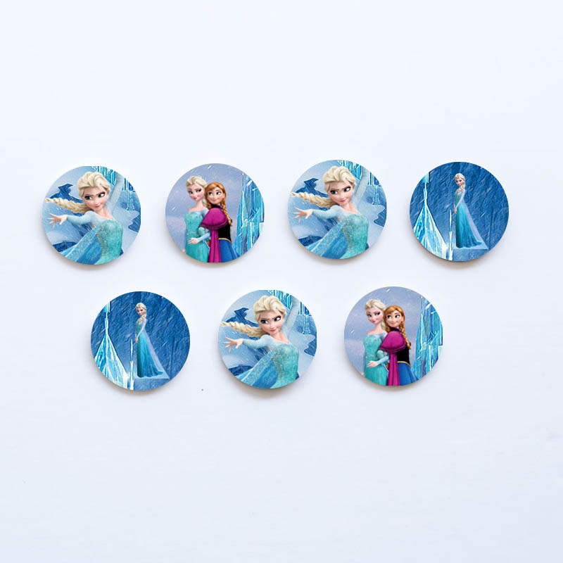 Ξύλινες Κονκάρδες Frozen / 8τμχ