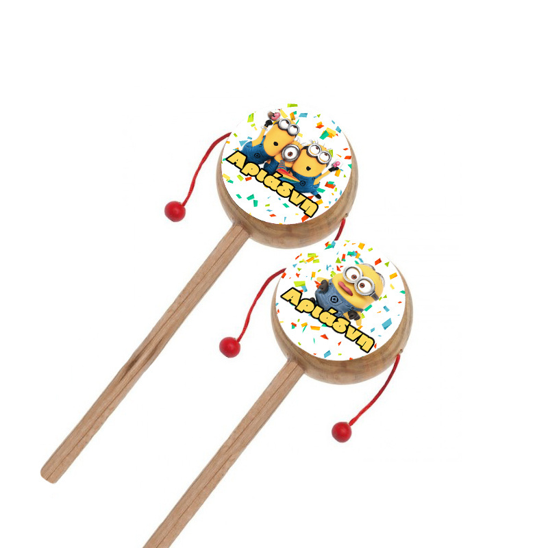 Ξύλινο Τυμπανάκι με όνομα Minions