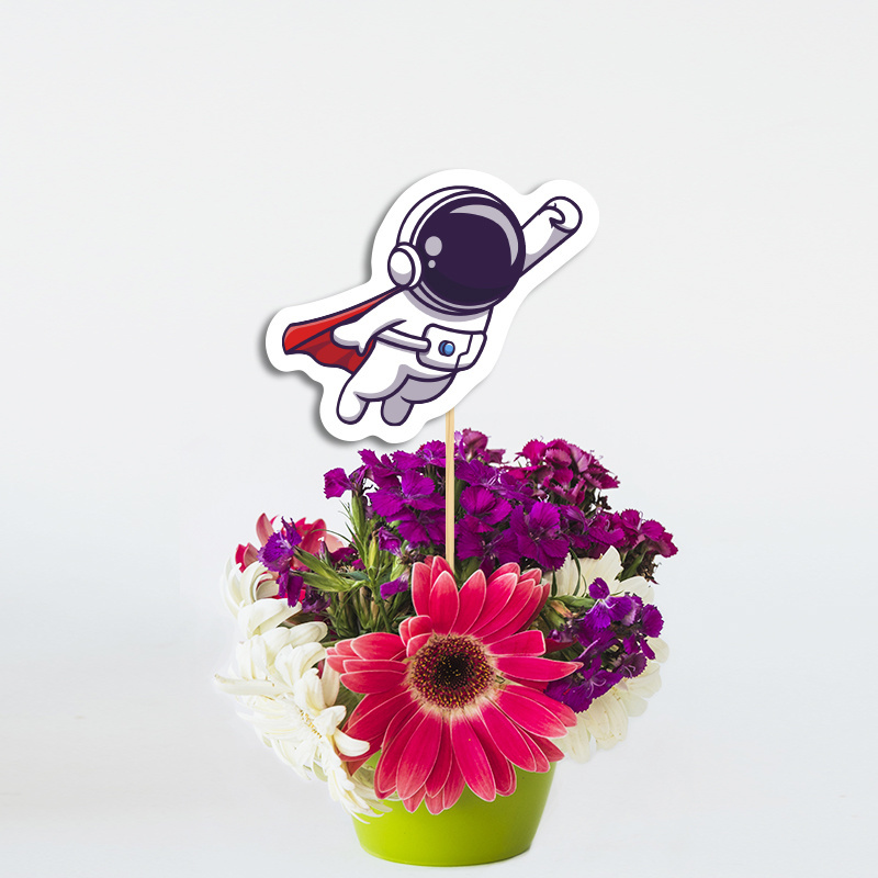 Χάρτινο διακοσμητικό Τοππερ Διάστημα/ 20cm