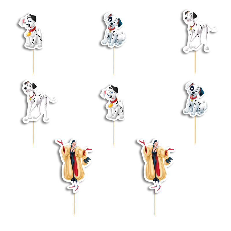 Οδοντογλυφίδες 101 Σκυλάκια Δαλματίας 5cm / 12τμχ