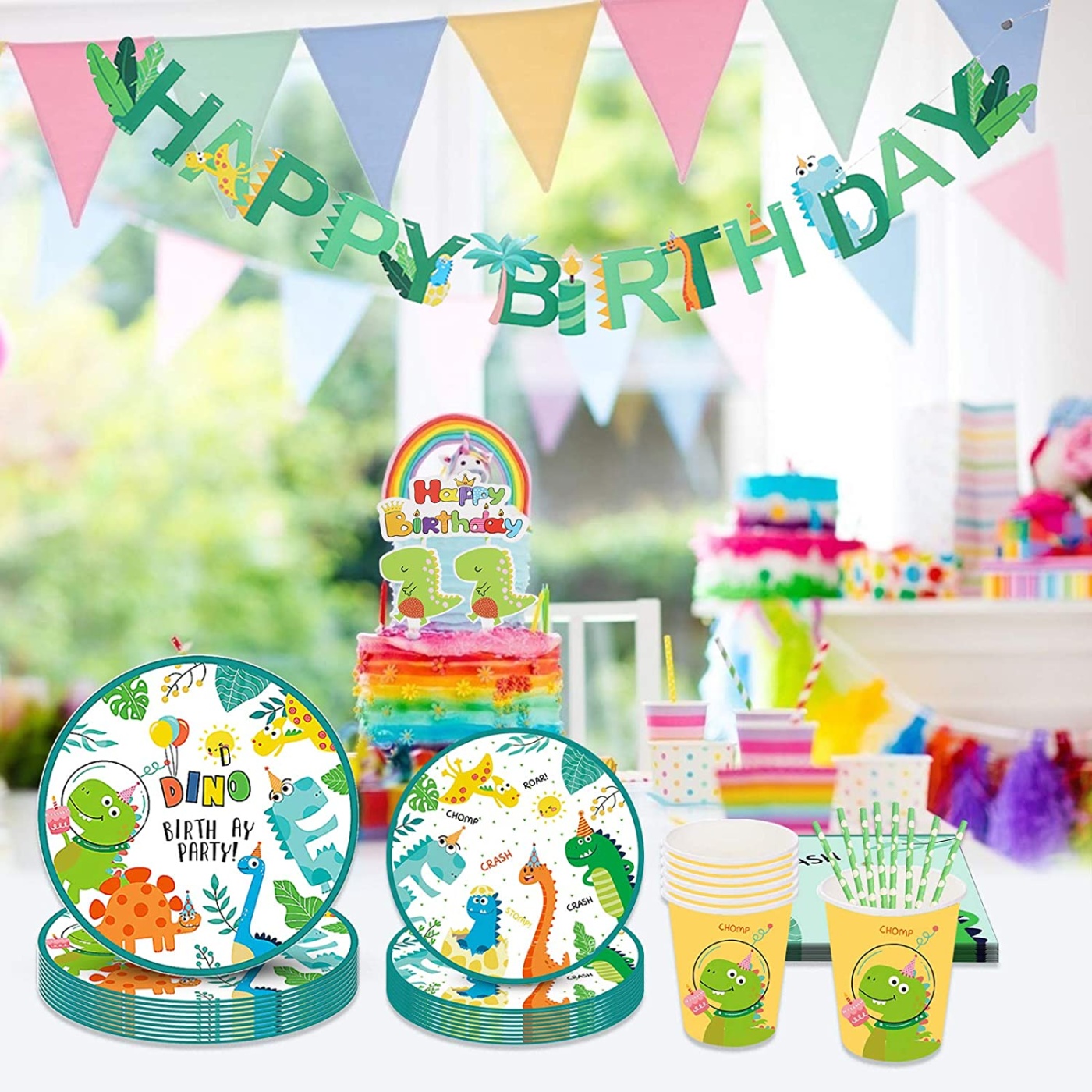 Είδη Πάρτυ Dino Birthday για 16 άτομα - Image 2