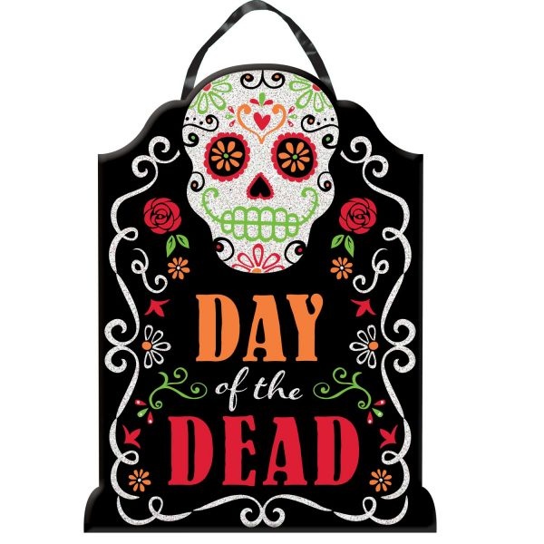 Πινακίδα Day of the Dead με Glitter / 40.6 x 30.4 εκ
