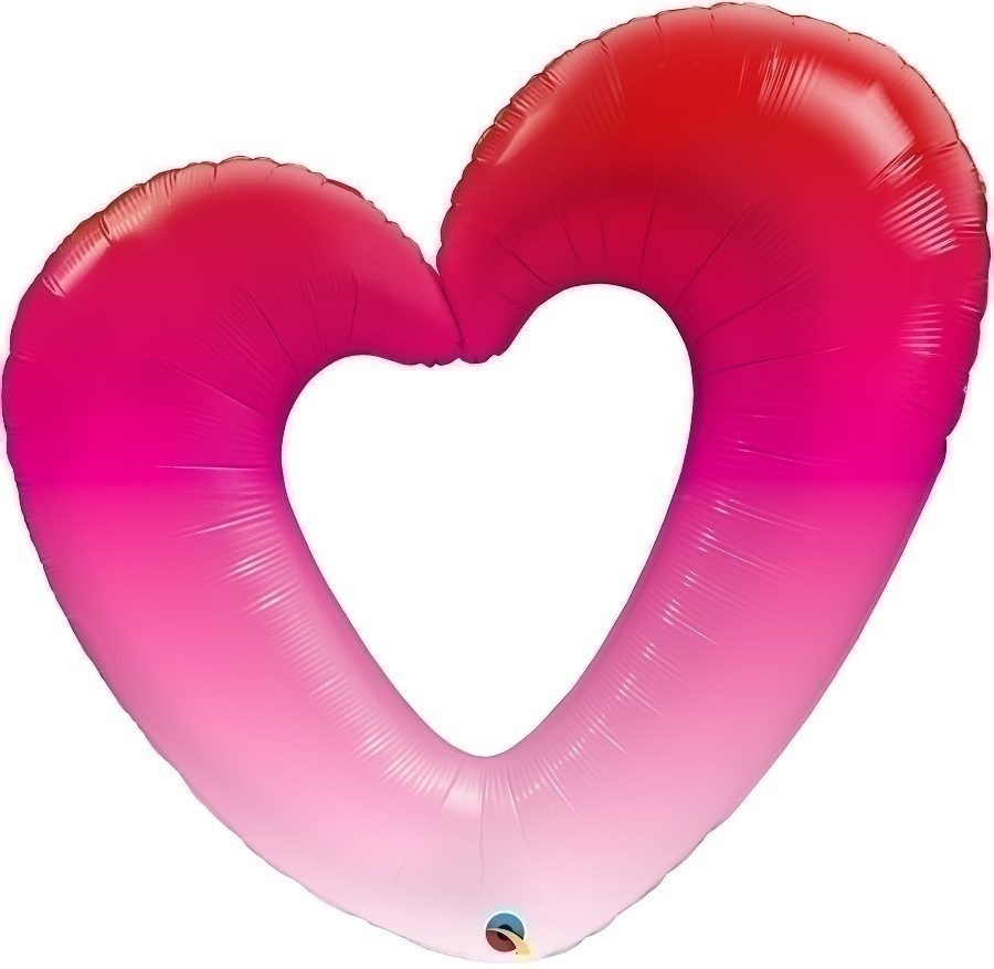Φοιλ 42 Καρδιά Pink Ombre Heart / 107 εκ