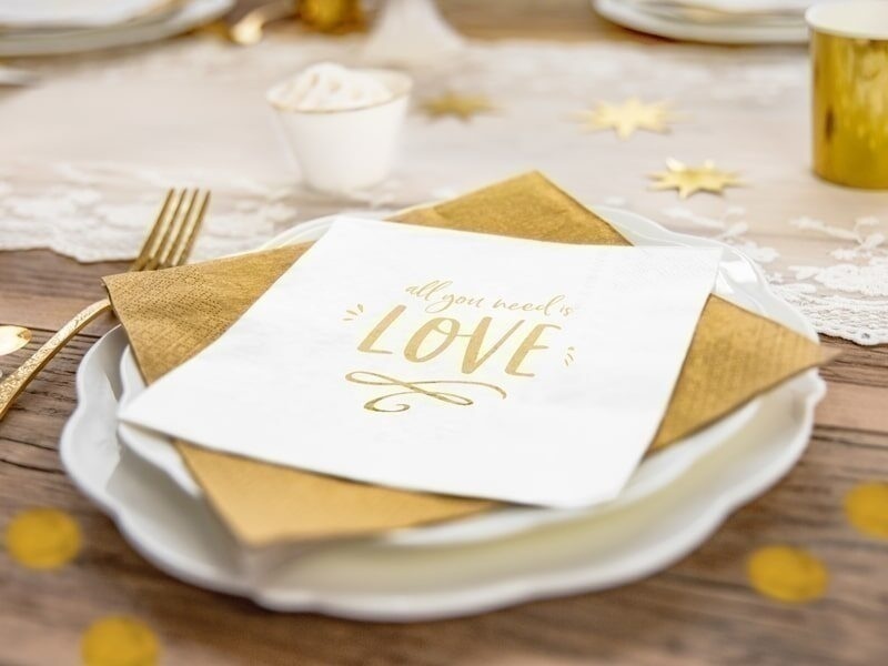 Χαρτοπετσέτες Γλυκού All you need is love / 20 τμχ