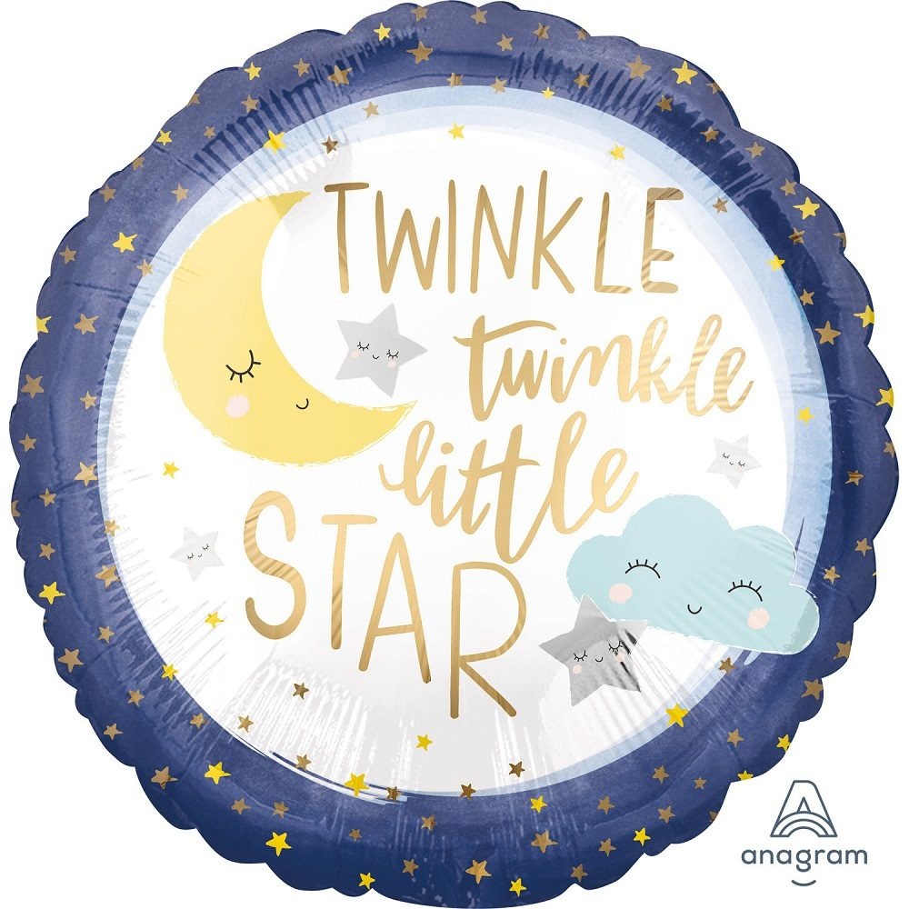 Μπαλόνι Φοιλ 18 Στρογγυλό Twinkle Little Star / 45εκ
