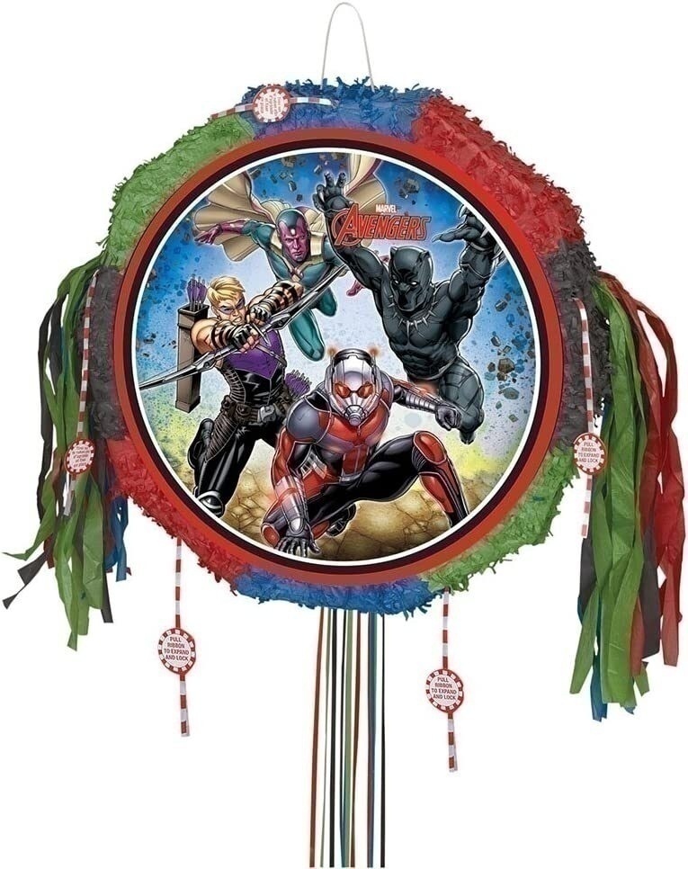Avengers Drum Pull Pop Out Pinata