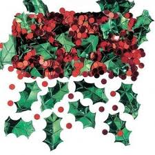 Κομφετί Holly with Berries Emb. Met. Mix. 14g - Confetti