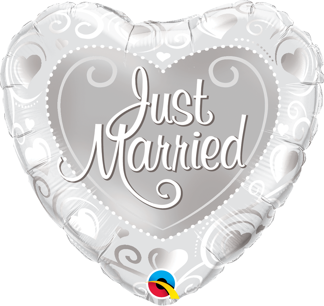 Μπαλ. Φοιλ 18 Just Married Hearts