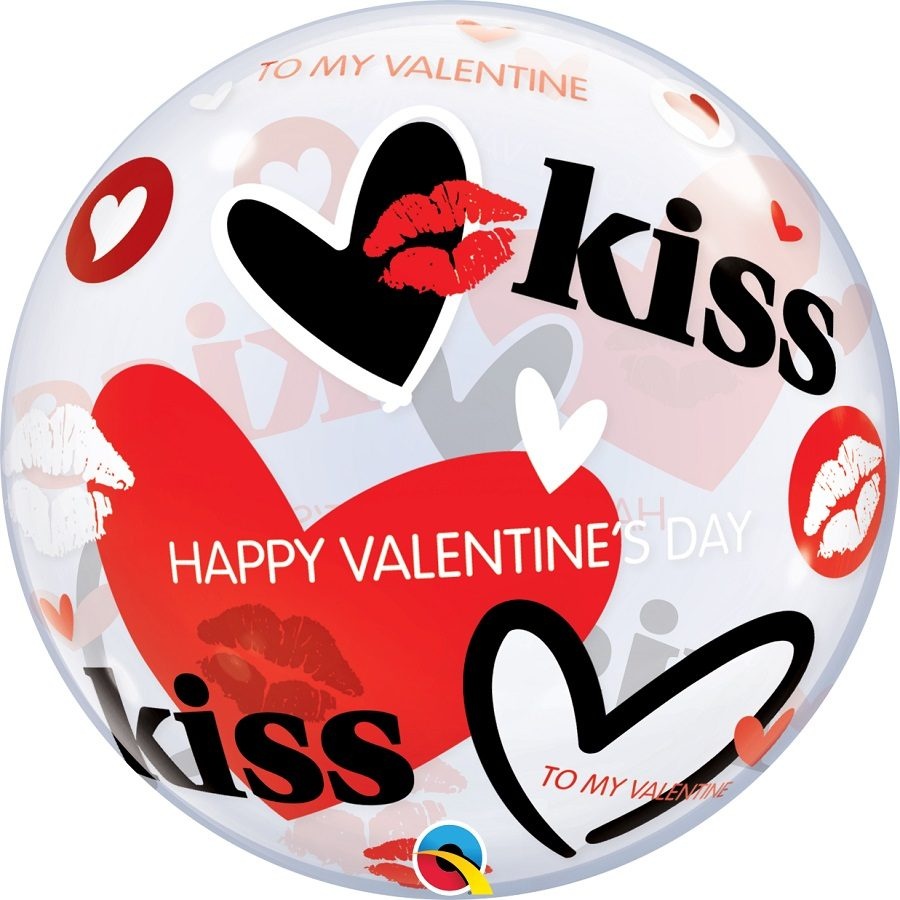 Bubble Μονό 22 Happy Valentine Kiss 56 εκ