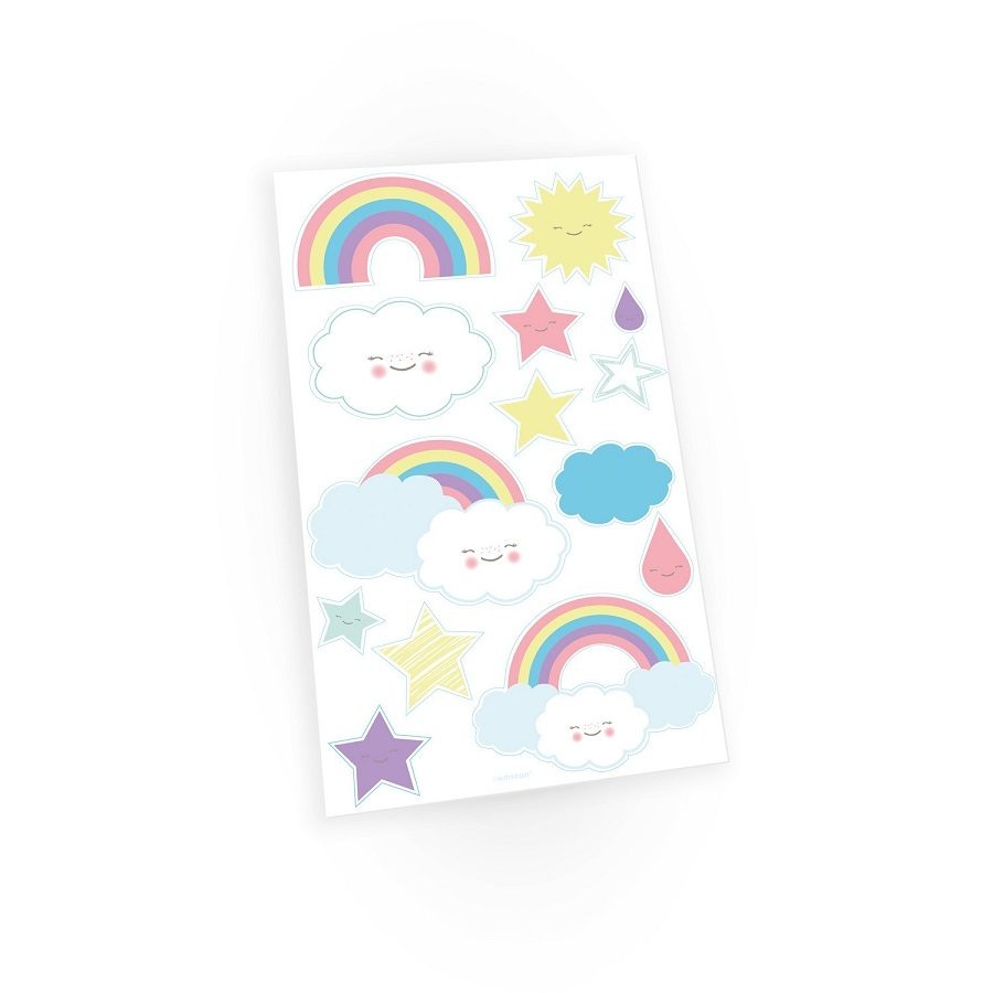 Tattoos Rainbow & Cloud / 14 τεμ