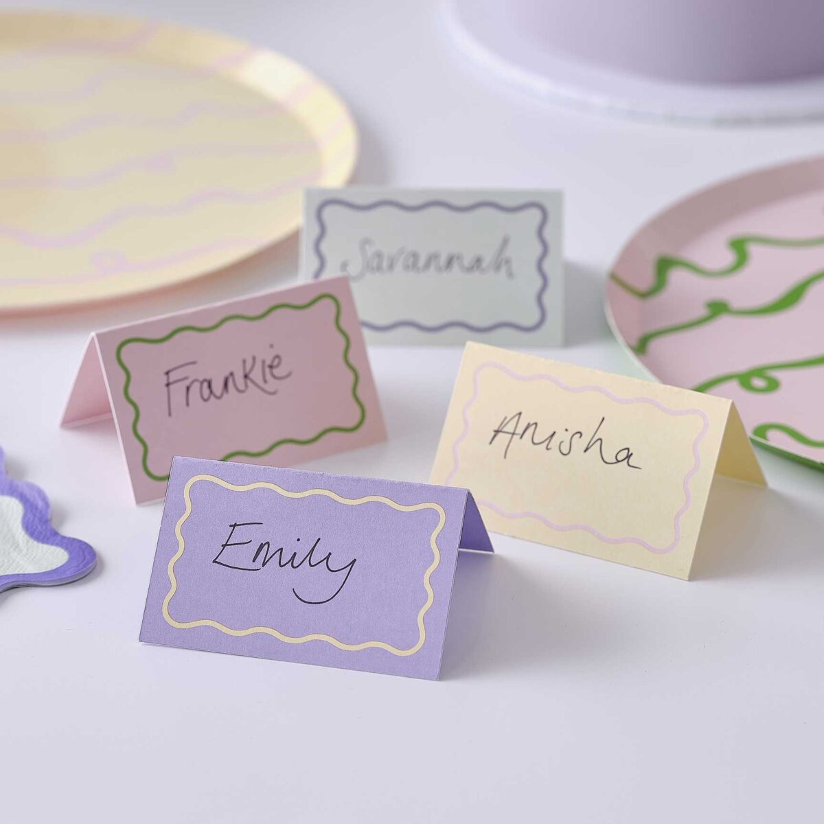 Κάρτες Θέσεων στο Τραπέζι - Pastel Place Cards