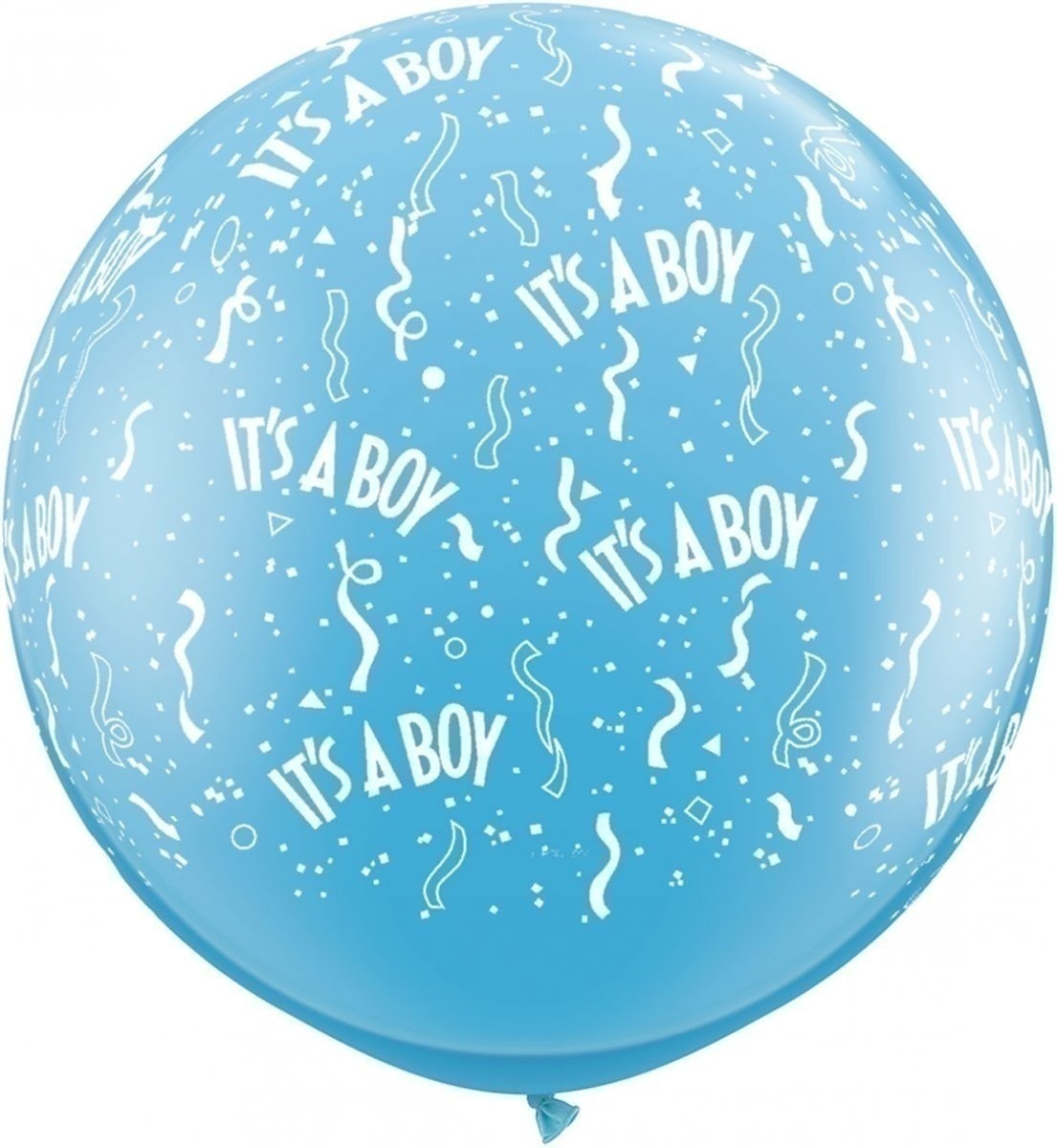 3Π Its A Boy - A - Round Pale Blue/2 τεμ