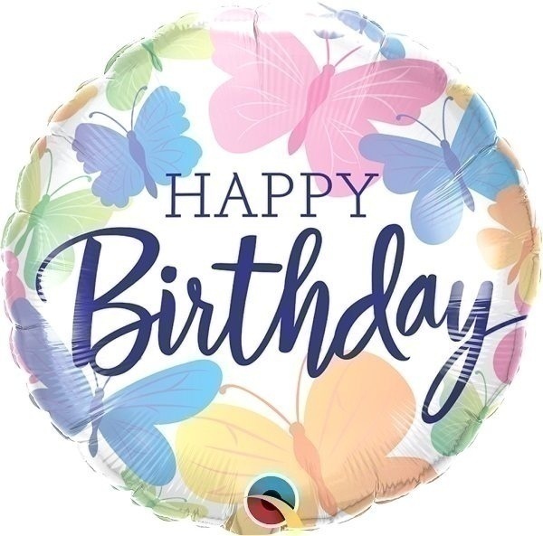 Μπαλόνι Φοιλ 18 Birthday Beautiful Butterflies / 46 εκ - Πεταλούδες