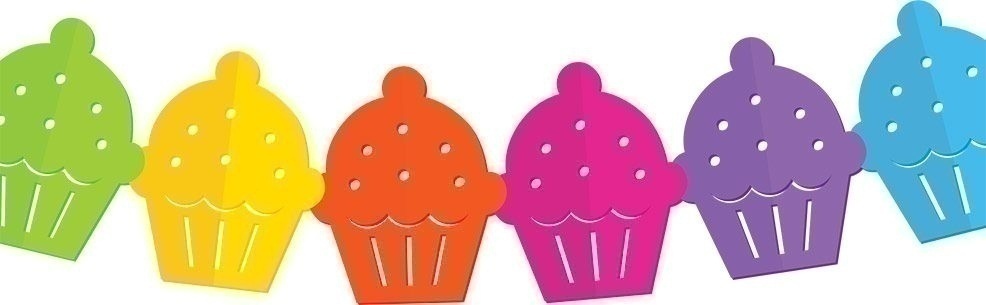 Γιρλάντα Χάρτ. με Cupcake 18 x 360 εκ.