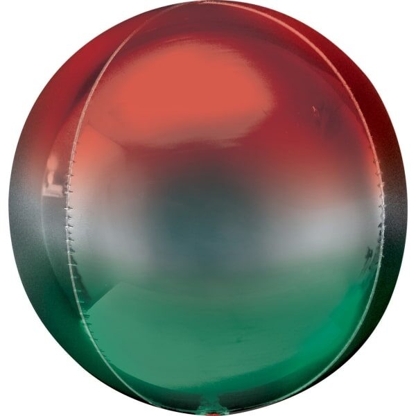 Μπαλόνι Orbz 16 Σφαίρα Ombré Red & Green / 38 εκ x 40 εκ