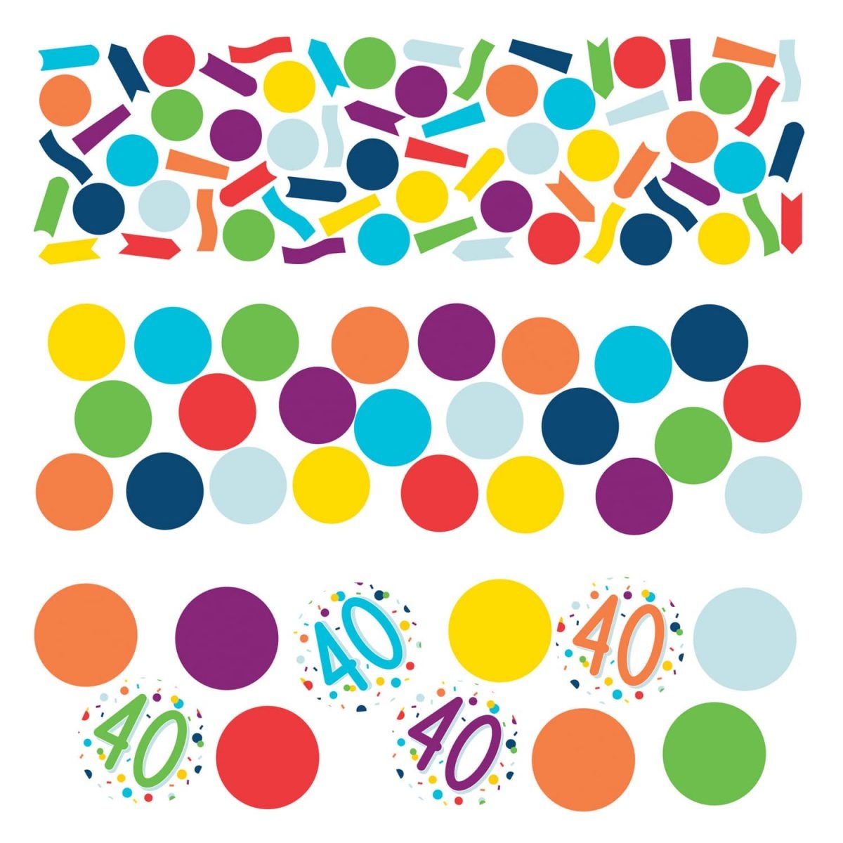 Κομφετί 40 Confetti Birthday / 34 γρ