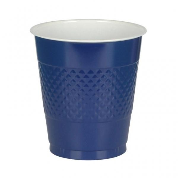 Ποτήρια 355ml πλαστικά Μπλε Navy/10 τεμ