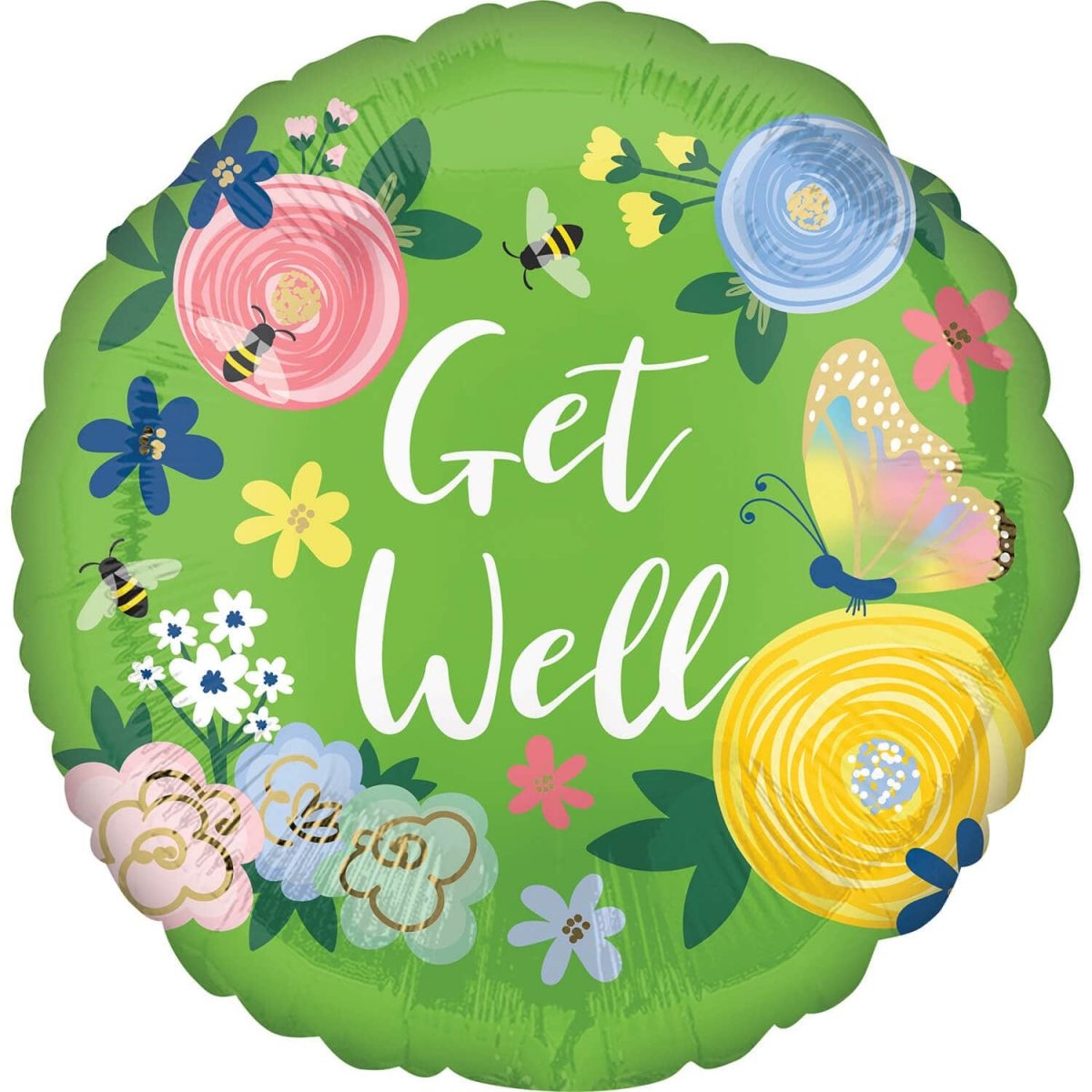 Μπαλόνι Φοιλ 18 Get Well Floral Garden /46 cm
