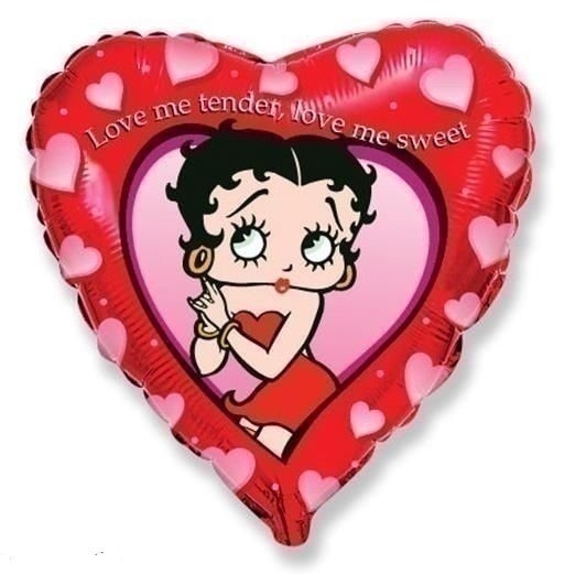 Μπαλόνι φοιλ 18 Love me Tender /46εκ Betty Boop