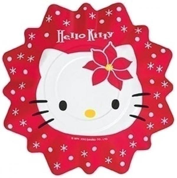 Πιάτα 27εκ Hello Kitty Christmas /8 τεμ