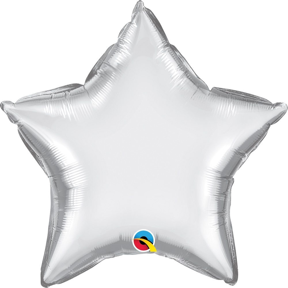 Μπαλόνι Φοιλ 20 Αστέρι Chrome Silver 51 εκ Star