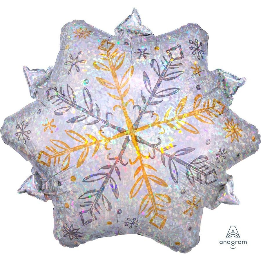 Μπαλόνι Φοιλ Junior Shape Shining Snow Holographic - Χιονονιφάδες