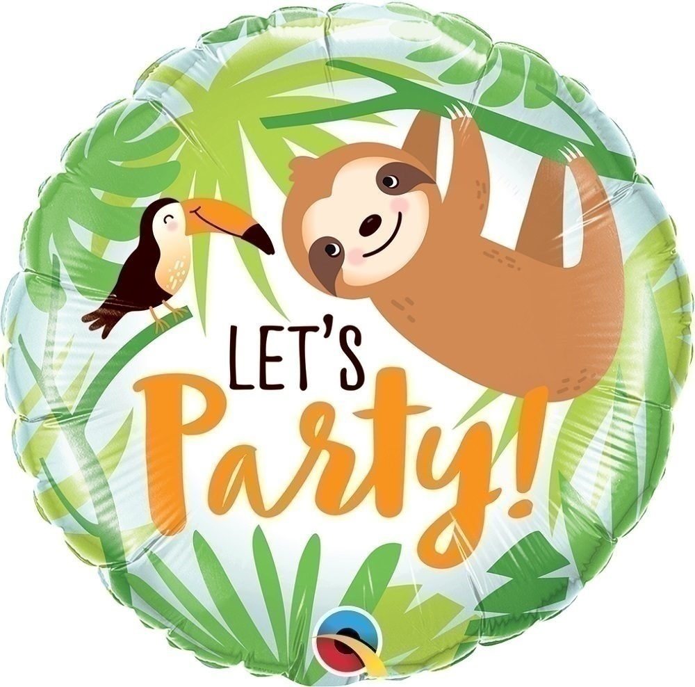 Μπαλόνι φοιλ 18 Let's Party Toucan & Sloth - Βραδύπους και Τουκάν /46εκ