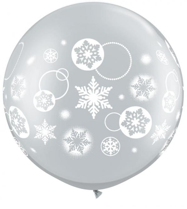 30 Snowflakes & Circles -A- round /2 τεμ - Χιονονιφάδες