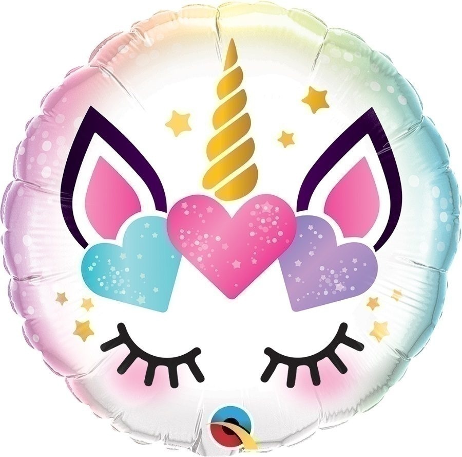 Μπαλόνι Φοιλ 18 Unicorn Eyelashes / 45εκ