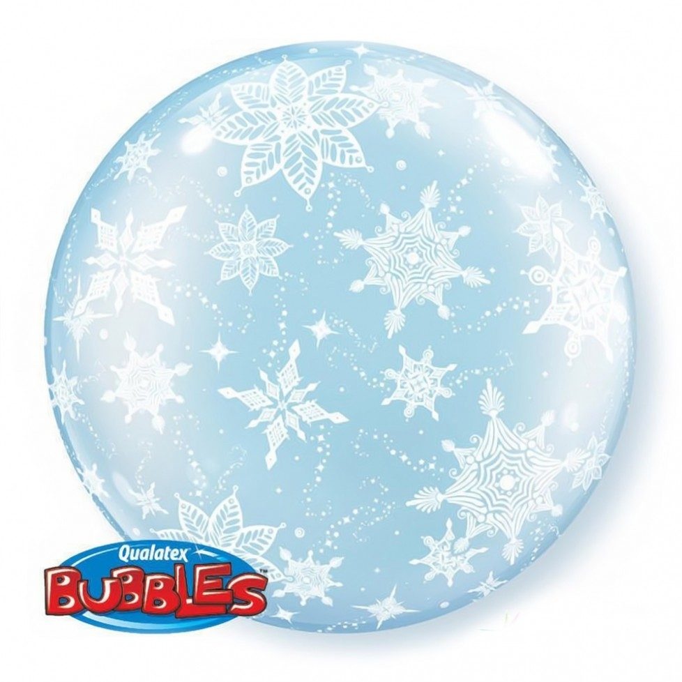 Deco Bubble 20 Snowflakes All Around / 51εκ - Χιονονιφάδες