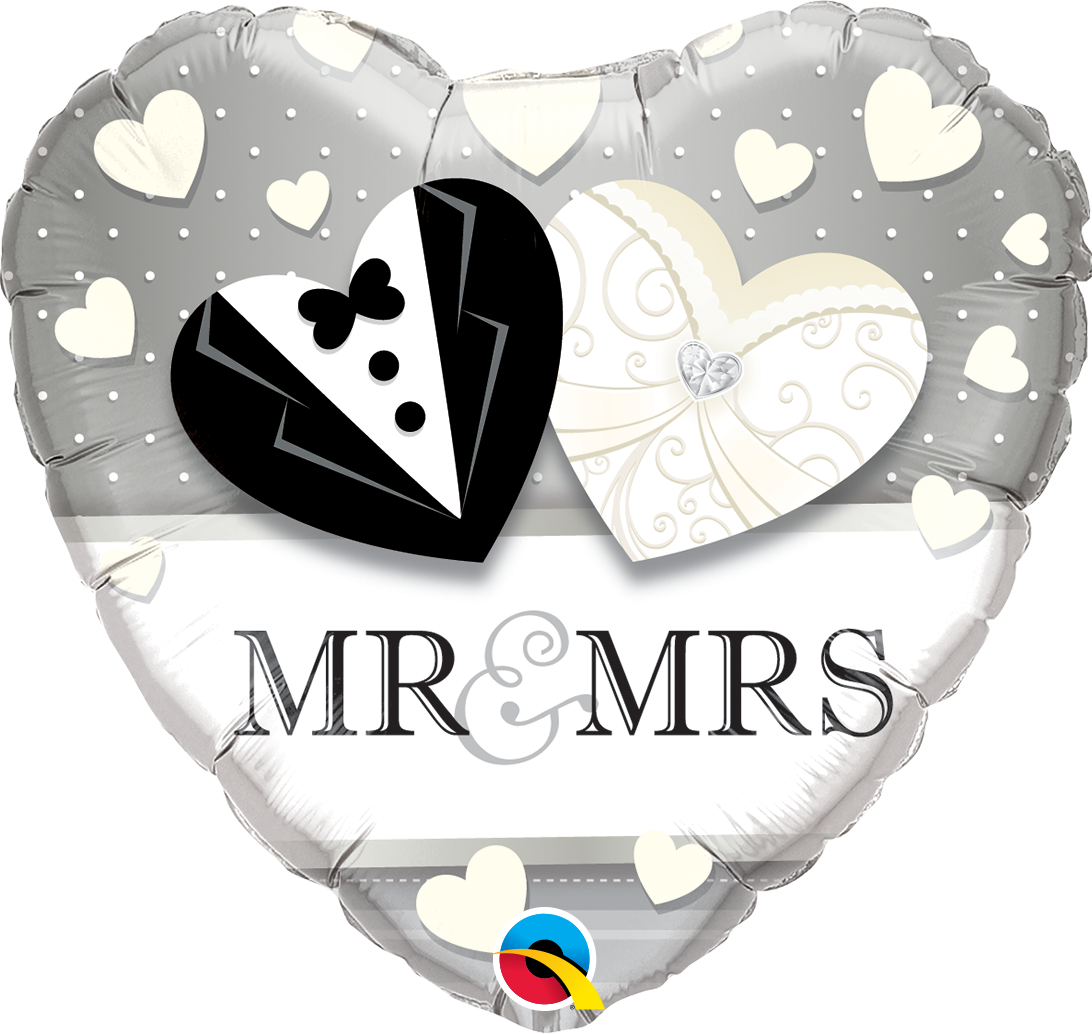Μπαλ. Φοιλ 18 Mr & Mrs Wedding